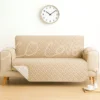 Ultrasonic Quilted Sofa Cover(Beige)