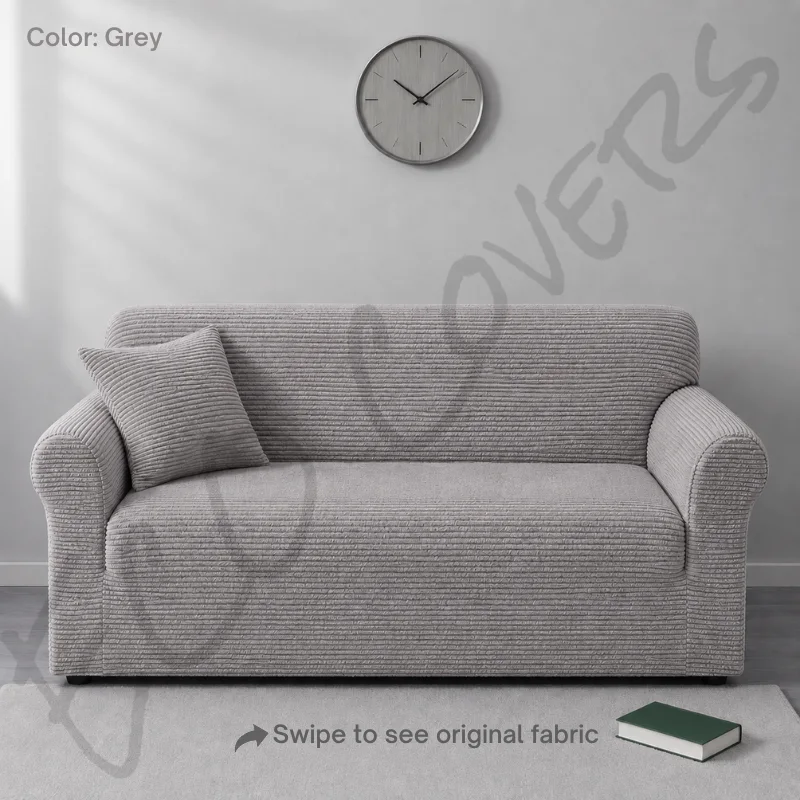 Jersey Sofa Cover (Grey) Plain Jersey Sofa Cover (Grey)